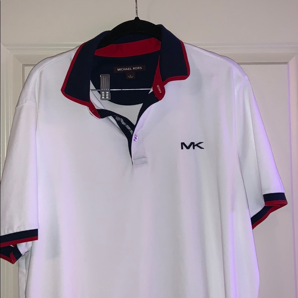 Michael Kors White Polo Shirt